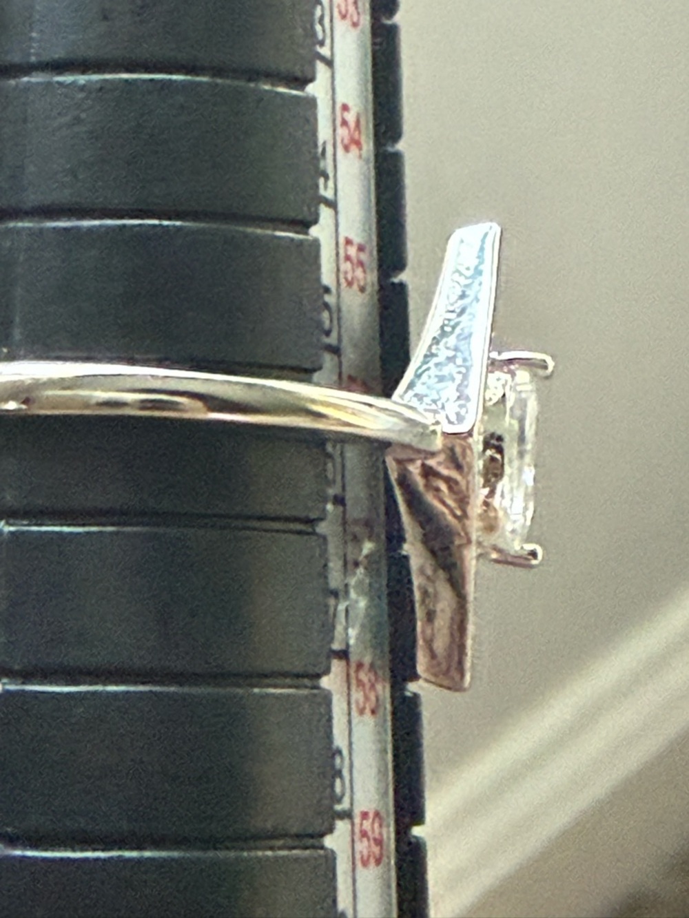 NEW!! Pretty Bird Jewelry Diamond Marquise Cluster Ring - White Gold Plated - Picture 7 of 12